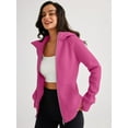 thumbnail image 4 of ORUYROP Womens Zip Up Hoodies Fleece Jackets Sweatshirts Fall Outfits Sweaters With Pockets Winter Y2k Clothes, 4 of 5