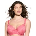 thumbnail image 4 of Paramour by Felina | Tempting Plush All Over Lace Underwire Bra (Honeysuckle, 34C), 4 of 6