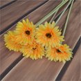 thumbnail image 3 of Langgg Artificial Chrysanthemum Simulation Floral Decor Home Party Table Centerpiece artificial Flower, Yellow, 3 of 6