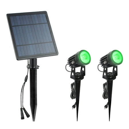 

1 Set of Creative Solar Powered Spotlight Ground Plug Lamp Landscape Light