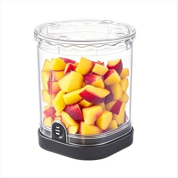 Picadora de Verduras y Frutas, Vaso Rebanador de Frutas, Picadora de Alimentos con Recipiente, Rebanadora Manual Rápida de Verduras, Utensilio de Cocina.