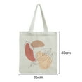 thumbnail image 2 of Shininglove 2 Pack Cotton Canvas Bags, Reusable Tote Bag Minimalist Shoulder Bags for Girls, 2 of 6