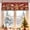 Color 3, variant on Christmas Snowman Valances for Windows Christmas Red Snowman Poinsettia Birds Snowflake Rod Pocket Short Window Valance Curtains Window Treatment for Kitchen Living Room Bedroom 54x18in