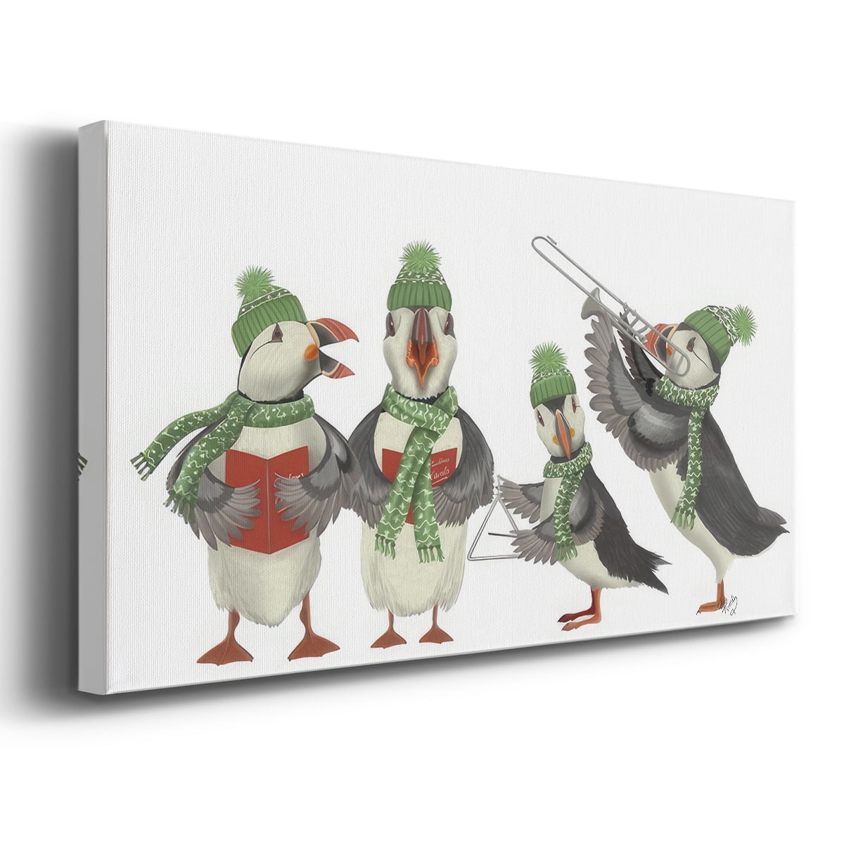 Puffin Quartet- Gallery Wrapped Canvas