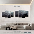 thumbnail image 4 of Elephant Stock Elk Summit Wall Art - Horizontal Multi Panel Canvas - Living Room Wall Decor - Animal Multi Panel - Black And Gray Decor - 84" x 54", 4 of 8
