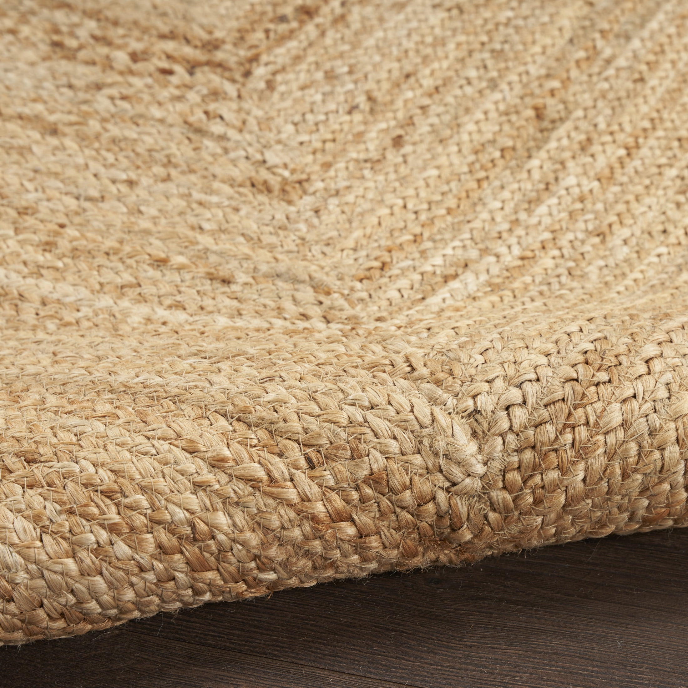 Nourison Natural Jute 2' x 3' Natural Farmhouse Indoor Rug
