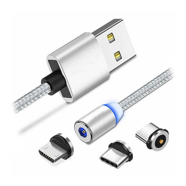 CABLE USB MICRO/LIGHTNING/TIPO C 3 EN 1 MAGNETICO FUSSION 1M Fussion CB-M001