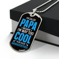 thumbnail image 3 of Personalized Your Grandson Custom Name Dog Tag Necklace Love Grandma Grandpa Birthday Xmas Military Graduation Christmas Gifts - Graphic Military Dog Tag Necklace (Optional Personalized Engraving), 3 of 5