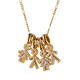 thumbnail image 2 of Collar para Mujer de Niños Personalizado LuckyLy, Baño de Oro 14k y Zirconia Cúbica, Cadena y Charms, Modelo Darcy Niño y Niña dorado 2 Niños 2 Niñas, 2 of 6