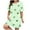 Mint Green, variant on Womens Nightgowns Plus Size Casual Sleep Dress Women's Plus Heart Print Short Sleeve Round Neck Medium Stretch Loose Nightdress Valentine's Day Nightdress