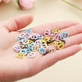 thumbnail image 5 of 10/20pcs High Quality 9 Colors Mini Ultra-small Doll Bags Accessories Heart Shape Buckle Diy Dolls Buckles Belt Buttons SILVER 20PCS, 5 of 8