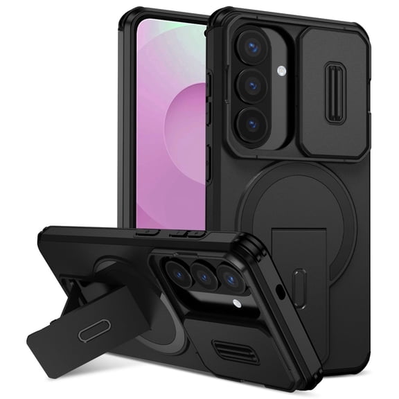 SELOZKE for Samsung Galaxy S26 5G 2026 Phone Holder, Magnetic Protective Phone Case (Black)