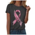 thumbnail image 1 of T-Shirts pour Femmes Été Manches Courtes Hauts Graphiques Décontractés Mode T-Shirts Confortables pour Tous les Jours, 1 of 4