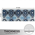 thumbnail image 5 of Kitchen Rugs Sets Of 2,Blue Ethnic Geometric Pattern Anti Fatigue Kitchen Mat Rugs Non Slip Washable,Decorative Kitchen Floor Mats for Kitchen,Sink,Laundry,17"X47", 5 of 5