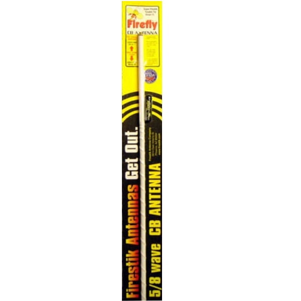 NEW FIRESTIK FL4 FIREFLY 4FT WHITE LIGHTWEIGHT CB HAM ANTENNA USA MADE!!!!!!