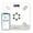 White, variant on MaxLife Smart Body Fat Scale – Bluetooth Digital Bathroom Scale with OKOK App, Body Composition Analyzer, 400 lbs Capacity, High-Precision, Large LCD Display - 12" White