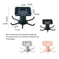 thumbnail image 5 of Kitchen Hanger Self-adhesive 360 Degree Rotatable 6 Claw Detachable Cup Cooking Tool Brush Rack Holder Accessories Grey, 5 of 10