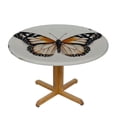 thumbnail image 3 of nygtbtfer  Round Tablecloth with Butterfly, Elastic Tablecloth for Round Tables, Outdoor, Dining, Kitchen, Wedding 54-58, 3 of 8