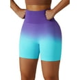 thumbnail image 3 of Charmo Womens Wide Waisted Yoga Shorts Butt Lifting Tummy Control Workout Shorts, 3 of 5