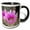 Black/White, variant on 3drose, Arizona. Flowers on Engelmanns Hedgehog Cactus, Organ Pipe Cactus N.m, 11oz Two-tone Black Mug