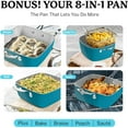 thumbnail image 4 of Gotham Steel 20 Pc Ceramic Pots and Pans Set Non stick, Ceramic Cookware Set with Bakeware Set, Pot and Pan Set with Square Pan Set, Non Stick Pots and Pan Set, Nonstick Cookware Set, Aqua Blue, 4 of 9