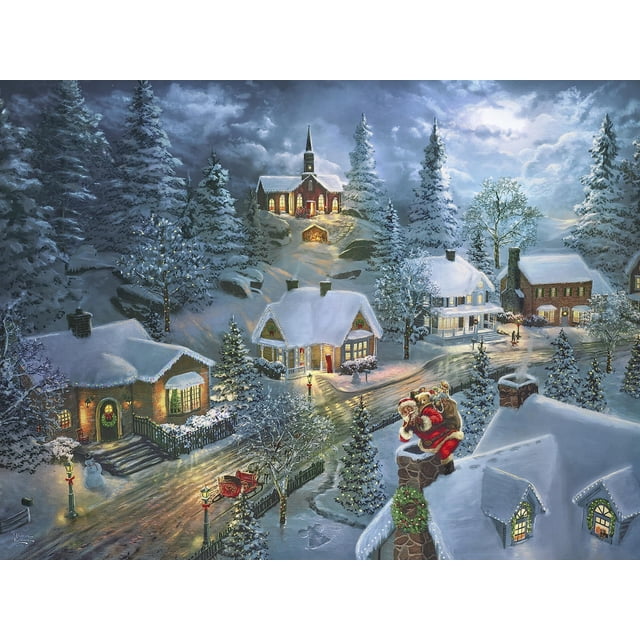 Rompecabezas Ceaco Holiday Santa's Silent Night, 300 piezas