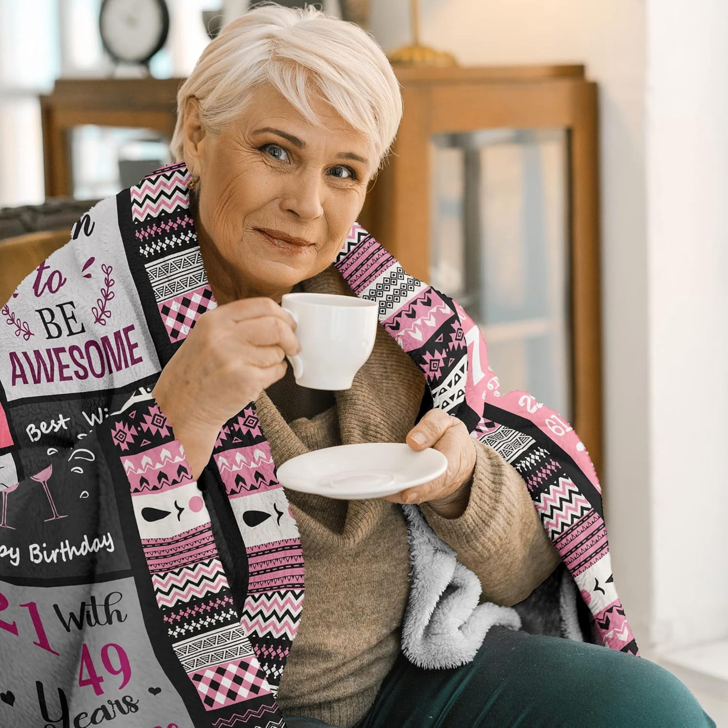 70th Birthday Gifts for Women, 70th Birthday Decorations for Women, Gifts for A 70th Birthday, Happy 70th Birthday Gifts for 70 Year Old Woman, 1954 Birthday Gifts for Women Blanket 50"x60"