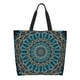 thumbnail image 1 of Fotbe Mandala Bolsa Tote Estética de Lona con Estampado para Mujer - Bolsa Reutilizable de Hombro Casual para Vacaciones, Compras, Trabajo y Gimnasio, 1 of 8