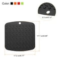 thumbnail image 2 of Uxcell 4pcs Kitchen Coasters Cup Mat Table Pad Silicone Heat Resistant Trivet Mat-Black/Green/Orange/Red, 2 of 5