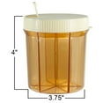 thumbnail image 7 of GMS Vitanizer 6 Section Vitamin Dispenser and Organizer with Easy-Turn Lid and Self-Adhesive Labels, 7 of 7