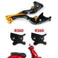 thumbnail image 2 of Motorcycle Adjustable Clutch Brake Lever For VESPA GTS 300 Super Gold, 2 of 11