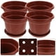 thumbnail image 2 of KAKOWELY 10 macetas de plástico reutilizables para vivero con bandeja., 2 of 5