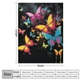 thumbnail image 4 of COMIO  Butterfly Blanket, Colorful Splatter Butterfly Blanket for Women Girls Baby, Baby Soft Flannel Butterfly Throw Blanket, Beautiful Butterfly Blanket Gifts for Adults &amp; Kids, 4 of 6