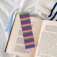 thumbnail image 4 of Kdxio Colorful Glitter Rainbow Print Metal Tassel Bookmarks,Perfect Gift for Art Lovers and Bookworms Metal Bookmarks for Women, 4 of 8