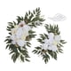 thumbnail image 3 of Flores para arco de boda, letreros de bienvenida para boda, decoraciones florales, fondo de estilo rústico Blanco, 3 of 9