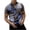 Gray, variant on IROINNID Men Short Sleeve Printed Turn down Fitness Top Shirt