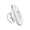 White & Gold, variant on Rechargeable Electric Body Massager with 3-Color LED Light and Adjustable Vacuum Suction, Handheld Skin Support Tool with Thermal Heat and Vibration Modes for Daily Personal Grooming