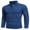 Blue, variant on Men's Half Zip Sweaters Slim Fit Lightweight Mock Neck Turtleneck Cable Knitted Pullover