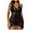 Black, variant on Xixinqiwan Plus Size Swimsuit for Women,Women's Mesh One Piece Swimsuit Tummy Control Cutout High Waisted Bathing Suit Deep V 1 Piece Swimsuit