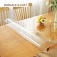 thumbnail image 3 of Warmstar Clear Table Protector 2mm Thick,24x96 Inch,Plastic, Clear Desk Protector Mat for Coffee Table, Writing Desk, Dining Room., 3 of 4
