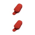 thumbnail image 2 of Scienceny Soporte para gafas de sol, soporte para gafas, suministros para coche, colgador de gafas multifuncional multicolor de cuero PU, Clip Rojo 2piezas, 2 of 6