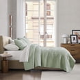 thumbnail image 3 of palassio Beige 100% Cotton Quilt Queen Size Bedding Sets with 2 Pillow Shams, Textured Lightweight Soft Bedspread Shabby Chic Coverlet, Neutral Quilted Comforter Bed Cover for All Season, 3 Pieces, 3 of 10