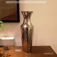 thumbnail image 3 of HOSLEY 18" Tall Slim Silver Metal Floor Vase, Decorative Home Decor, 3 of 9