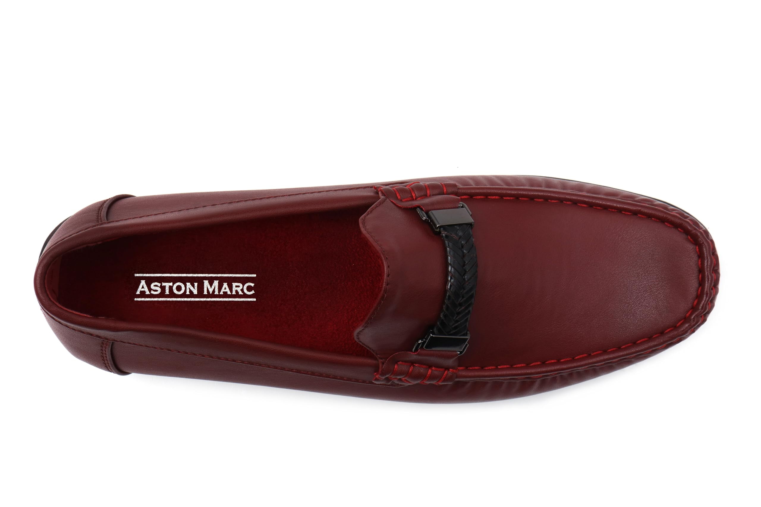 Aston Marc Mens Madrid 01 Faux Leather Slip-On Loafers  display picture 1