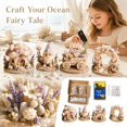 thumbnail image 2 of Craft Glue Ocean Shell DIY Handmade Kit, Marine Seashell Art Craft Set, Beach Theme Wooden Decoration Assembly Kit, Creative Glueing Project, Seaside Souvenir Making Kit, 2 of 9
