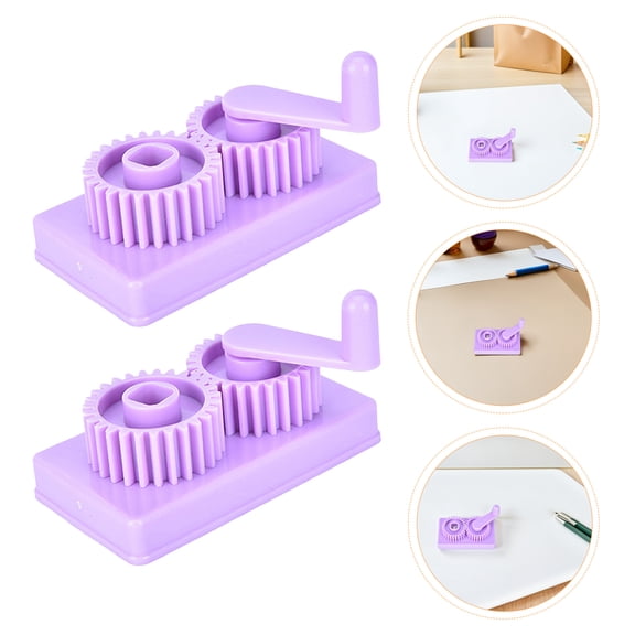 ETEREAUTY 2Pcs Violet Paper Quilling Tool Set Manual Crimping Machine for Professional Handmade Crafts Decor
