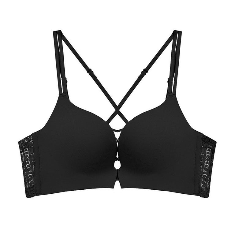 BDDVIQNN 2023 Fashion Womens Everyday Bra Push Up Bras Full Coverage  Wirefree Comfortable Daily Lingerie Bras for Women, Black, 32/70 :  : Clothing, Shoes & Accessories