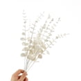 thumbnail image 2 of 40Pcs 7 Color Mixed Artificial Eucalyptus Stems, Real Touch Leaves Branches, Greenery Stems Plants for Wedding DIY Bouquets Floral Arrangement Home Decor(White), 2 of 3