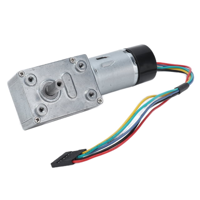 Motor de engranajes de CC, JGY‑370 Motor de reducción de codificador de engranajes helicoidales de CC Motor de engranajes helicoidales Rendimiento de alta gama Jadeshay A