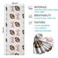 thumbnail image 2 of Baseball Bows Pattern Hot Yoga Mat Towel Non Slip for Hot Yoga - Quick-Drying Yoga Mat Cover with 4 Corner Pockets with Travel Bag - Hot Yoga Towel Non Slip Grip Moisture Wicking Sweat 70"x26", 2 of 6